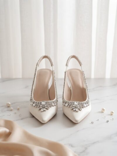 Escarpin de Mariée En Blanc